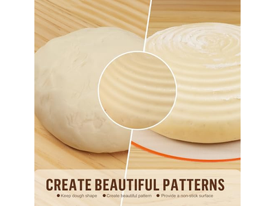 Kit Iniziale per Lievito Madre in Rattan Rotondo per Cestino per Lievitazione del Pane