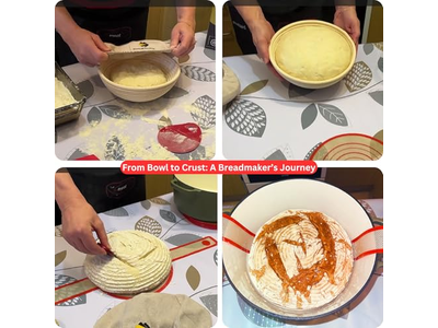 Set di Cestini per Lievitazione 2 Rotondi e Ovali 3 Pezzi Banneton per Pane 5 Pezzi Vendita Calda