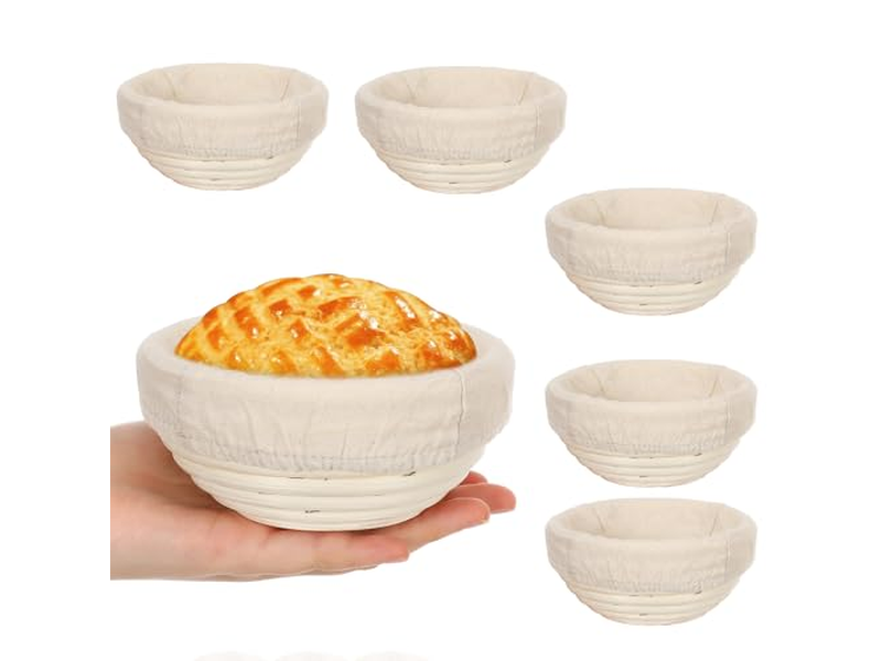 Cestino per Lievitazione da Forno Cestini Metallici per Pane Grande in Iuta