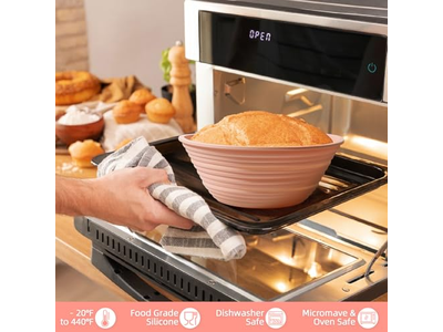 Cestino per Fermentazione Rotondo e Ovale in Vite per Pane PP Banetone Baguette Torta Intrecciata