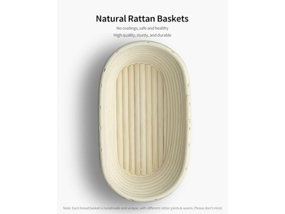 Banneton in Silicone e Lame Antiaderente 500g Ovale Lee Valley Miglior Pane con Riser