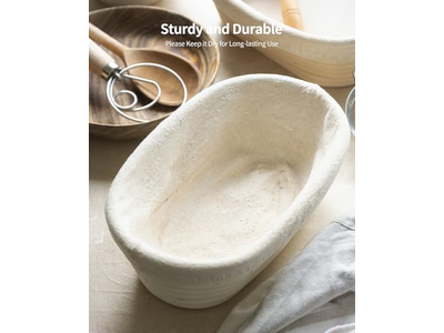 Banneton in Silicone e Lame Antiaderente 500g Ovale Lee Valley Miglior Pane con Riser