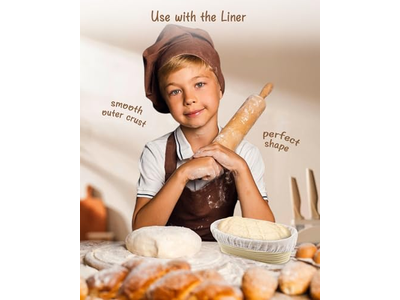 Cestino per Pre-Lievitazione del Pane in Silicone Set di Grandi Cestini Rotondi Benetton