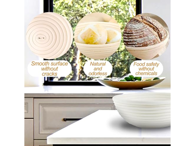 Cestino per Lievitazione del Pane con Fodera per Lievito Madre