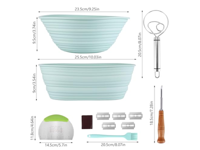 Couche in Lino per Panettieri Pesanti per Cestini di Lievitazione da 4 Pollici