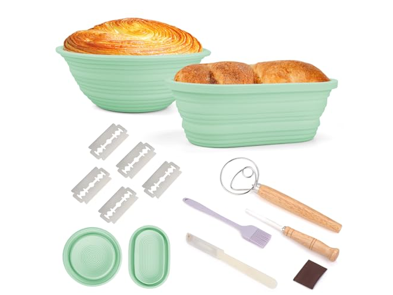 Set Rotondo da 9 Pollici di Cestini per Lievitazione in Rattan Indonesiano all'Ingrosso