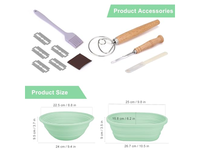 Set Rotondo da 9 Pollici di Cestini per Lievitazione in Rattan Indonesiano all'Ingrosso