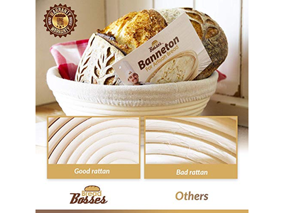 Cestini per Pane Banneton da 14 Pollici per Pulizia Fatta in Casa