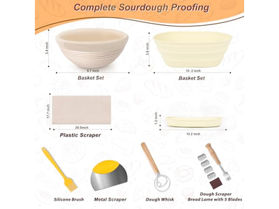 Cestini in Rattan Naturale per Panificazione Sicurezza Alimentare Cestino Ovale per Lievitazione