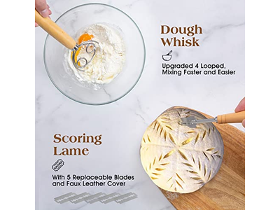 Set di Fodere per Banneton Ovali Professionali con Telaio in Rattan Premium