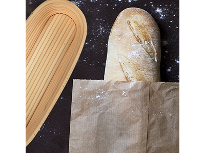 Preparazione del Banneton per il Primo Uso Lievitazione del Lievito Madre Senza Cestino da Panificazione