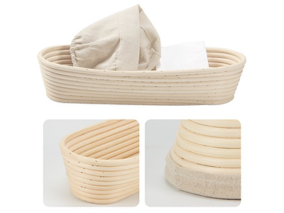 Preparazione del Banneton per il Primo Uso Lievitazione del Lievito Madre Senza Cestino da Panificazione