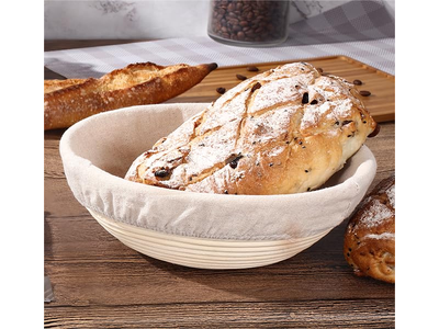 Cestino per Lievitazione per Teglie da Baguette e Vassoi per Impasto da Pizza con Coperchio