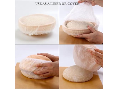 Cestino per Lievitazione Lame 13Cm Banneton con Fodere Ovale Rettangolare da 9 Pollici