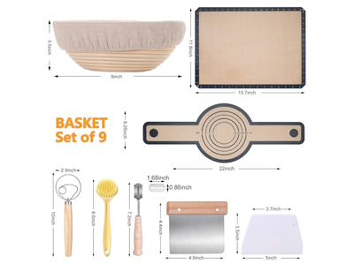 Ciotola per Lievitazione Cestino Banneton a Forma di Cuore Pagnotta Rotonda Fatta in Casa