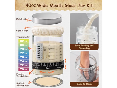 Lievitazione del Lievito Madre senza Cestino Pane un Regalo per Decorazione di Torte