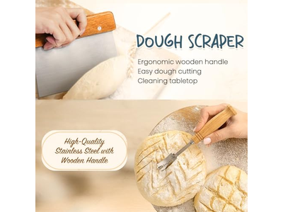 Cestini per Pane in Rattan Banneton Ciotola per Lievitazione 23Cm