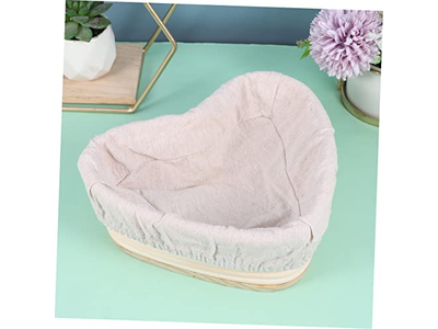 Cestino per Impasto di Pane in Rattan Rettangolare Banneton Legno Compresso