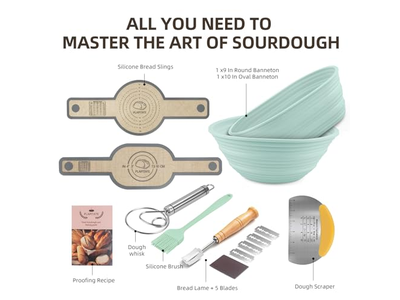 Cestino per Lievitazione ad Anello con Vari Disegni Kit Ecologico da 15 Pollici